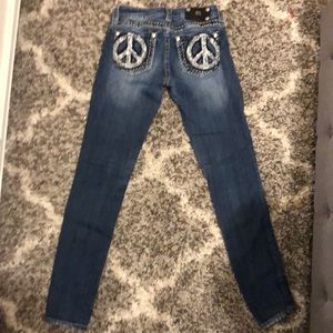 Women’s Skinny Embellished Miss Me jeans size 26